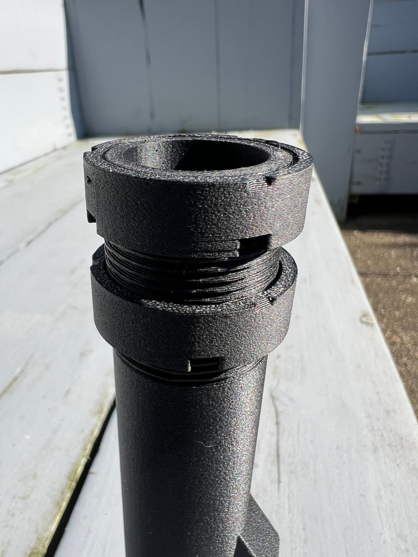 Buffer tube met 2 castle nuts