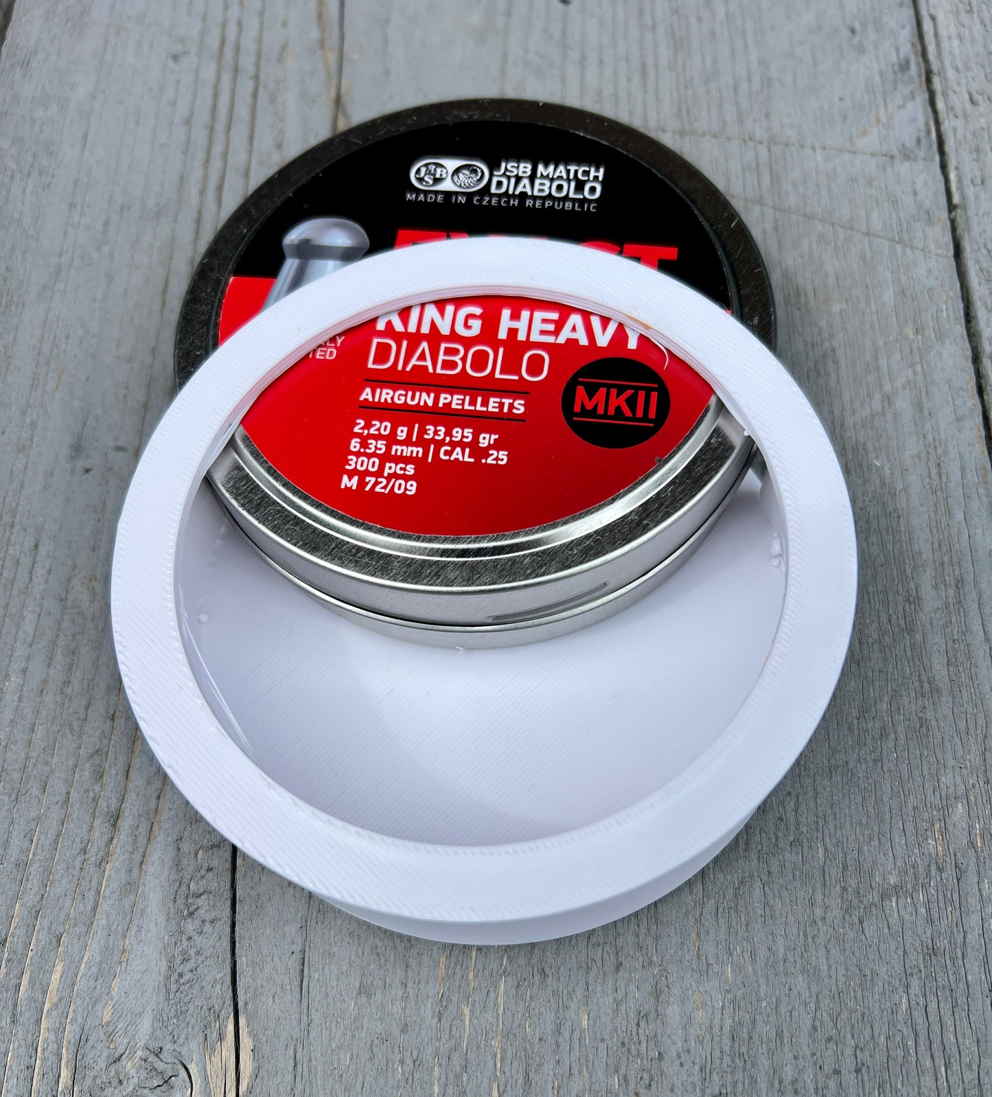 Houder voor luchtdruk pellet doos