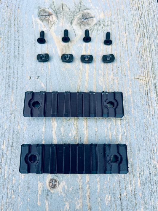 Picatinny rail met MLOK bevestiging, set van 2 stuks